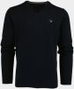 Gant Fijngebreide pullover met V hals en logoborduring online kopen