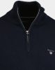 Gant Fijngebreide pullover met halve rits en logoborduring online kopen
