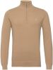 Gant Sweatshirt katoen pique halve zip 248 , Beige, Heren online kopen