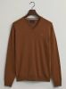 Gant Pullover beige superfine lambswool v neck 86212/227 online kopen