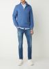 Gant Cotton Pique Zip Cardigan , Blauw, Heren online kopen