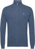 Gant Cotton Pique Zip Cardigan , Blauw, Heren online kopen