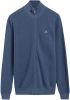 Gant Cotton Pique Zip Cardigan , Blauw, Heren online kopen