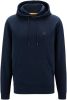 Hugo Boss Sweatshirt met katoenen katoen Franse Terry met patch met baas Wetalk Mens Logo 50468445 Dark Blue , Blauw, Heren online kopen