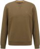 Hugo Boss sweater bordeaux effen katoen ronde hals online kopen