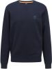 Hugo Boss sweater bordeaux effen katoen ronde hals online kopen