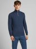 Jack & jones Black Jack Jones JJeemil Breid Half Zip Noos Knit , Zwart, Heren online kopen