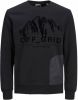 JACK & JONES CORE sweater JCOCOAL met printopdruk black online kopen