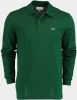 Lacoste Marl Petit Piqué Classic Fit Long Sleeve Polo , Groen, Heren online kopen