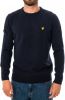 Lyle & Scott Maglione Crewneck lamswol Blend Jumper Kn921Vf.z56 , Blauw, Heren online kopen