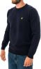 Lyle & Scott Maglione Crewneck lamswol Blend Jumper Kn921Vf.z56 , Blauw, Heren online kopen