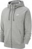 Nike Sportswear Club Hoodie met rits voor heren Grijs online kopen