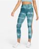 Nike One Luxe Trainingslegging met halfhoge taille en print voor dames Blauw online kopen