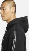 Nike sportswear repeat pullover fleece trui zwart/wit heren online kopen