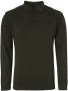 No-Excess No Excess Long Sleeve Polo Solid Donkergroen online kopen