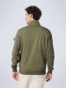 No Excess Sweater full zipper twill jacquard army online kopen