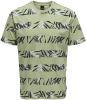 ONLY & SONS Shirt met ronde hals ONSIASON REG AOP STRIPE TEE online kopen