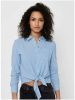 Only Olecey LS Stripe Knot DNM Shirt Cloud Dancer/MEDIUM Blue | Freewear Blauw , Blauw, Dames online kopen