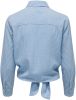 Only Olecey LS Stripe Knot DNM Shirt Cloud Dancer/MEDIUM Blue | Freewear Blauw , Blauw, Dames online kopen