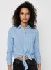 Only Olecey LS Stripe Knot DNM Shirt Cloud Dancer/MEDIUM Blue | Freewear Blauw , Blauw, Dames online kopen