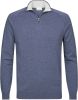 Profuomo Fijngebreide pullover in lyocellblend met halve rits online kopen