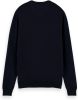 Scotch and Soda Truien Essentials Classic crewneck pullover Blauw online kopen