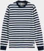 Scotch & Soda Sweater textured stripe sweatshirt 169911/0218 online kopen