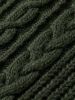 Scotch & Soda Groene Trui Wool blend Structure Knit Sweater Kabel online kopen