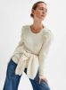 Selected Femme Tops Isla Longsleeve Knit O Neck Sand online kopen