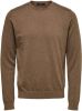 Selected Homme Fijngebreide pullover met ronde hals online kopen