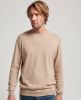 Superdry Vintage emb cotton/cash crew oatmeal marl(m6110293a 10c ) online kopen