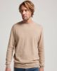 Superdry Vintage emb cotton/cash crew oatmeal marl(m6110293a 10c ) online kopen