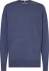 Tommy Hilfiger gemêleerde pullover met biologisch katoen faded indigo online kopen