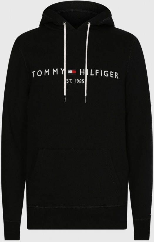 Tommy Hilfiger Herren Kapuzensweatshirt Logo Hoody , Zwart, Heren online kopen