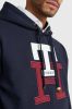 Tommy Hilfiger Lux monogram hoodie woestijn Sky , Blauw, Heren online kopen