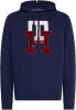 Tommy Hilfiger hoodie blauw mw0mw29586 dy4 , Blauw, Heren online kopen