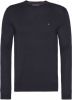 Tommy Hilfiger Regular Fit Trui ronde halsnachtblauw, Effen online kopen