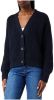 Tommy Hilfiger Donkerblauwe Vest Org Cotton Button V nk Cardigan online kopen