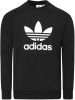 Adidas Adicolor Trefoil Crew Heren Sweatshirts Black Katoen Fleece online kopen