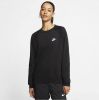 Nike Sportswear Essential Fleecetop met ronde hals voor dames Black Dames online kopen