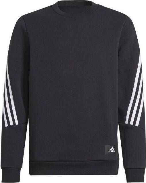 Adidas Future Icons 3 Stripes Crewneck Zwart/Wit Kinderen online kopen
