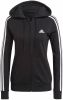 Adidas Essentials French Terry 3 Stripes Full Zip hooded sweatshirt , Zwart, Dames online kopen