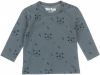 Dirkje baby longsleeve met biologisch katoen grijsgroen/donkerblauw online kopen