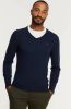 Gant V hals gebreide kleding , Blauw, Heren online kopen