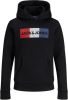 Jack & jones Jack&jones 12152841 Corp Logo Sweater Boy Black online kopen