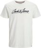 JACK & JONES JUNIOR T shirt JORTONS met logo wit online kopen