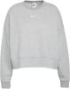 Nike Sportswear Collection Essentials Oversized sweatshirt van fleece met ronde hals voor dames Dark Grey Heather/Base Grey/White Dames online kopen
