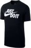 Nike sportswear just do it swoosh shirt zwart/wit heren online kopen