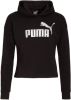 Puma essentials+ logo cropped trui zwart kinderen online kopen