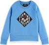 Scotch and Soda Truien Kids Artwork Sweatshirt Blauw online kopen